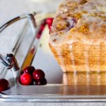 Cranberry Cake with Vanilla Orange Glaze