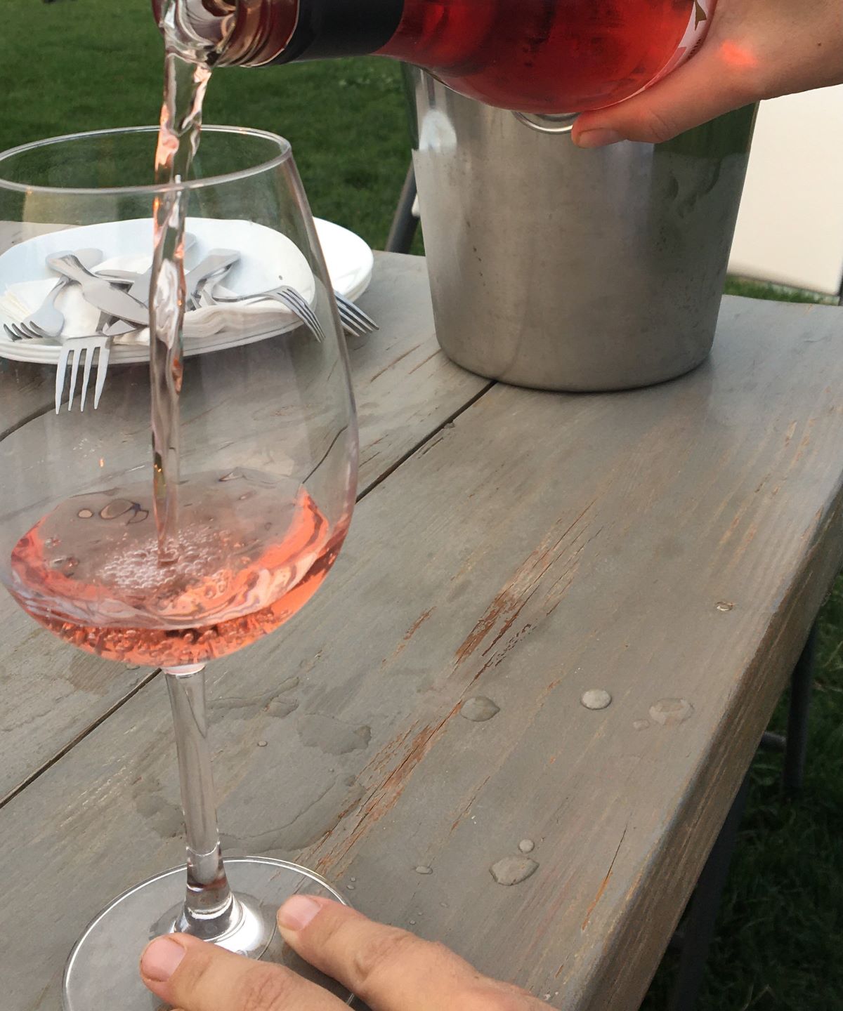 Rose Wine at Grateful Vineyard