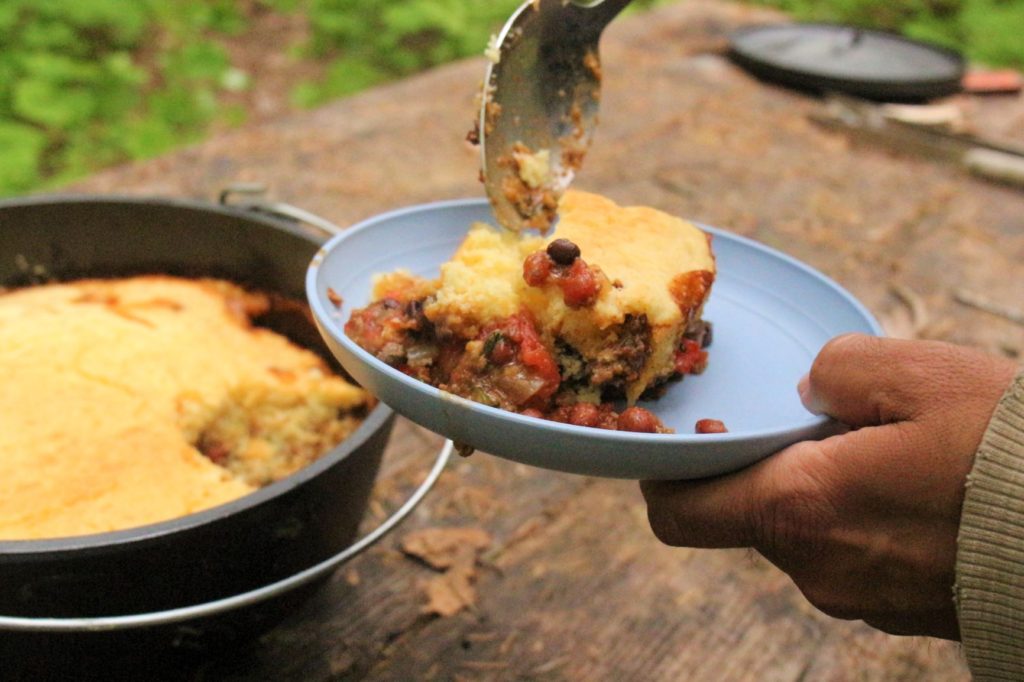 Dutch Oven Tamale Pie