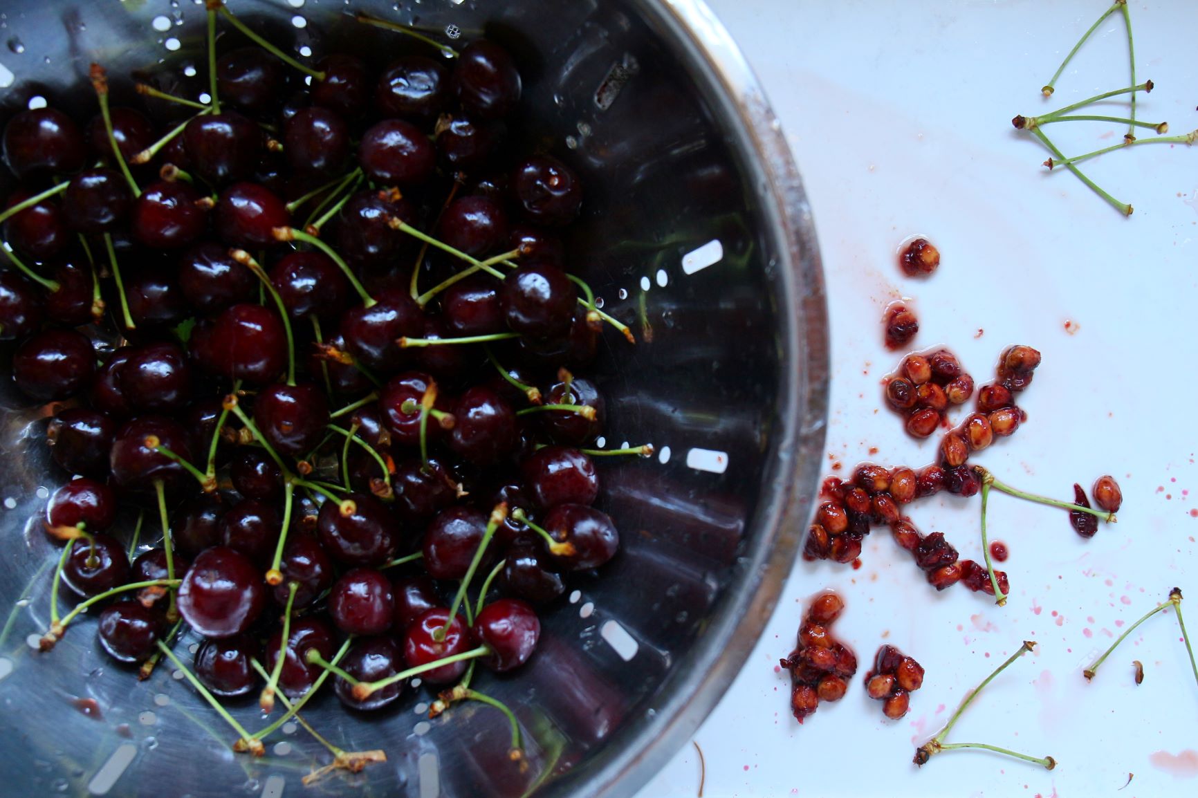 Pitting Sweet Cherries