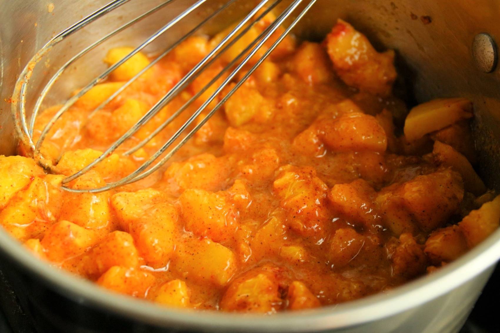Spicy Peach Barbeque Sauce