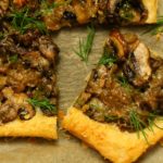 Caramelized Onion and Mushroom Puff Pastry