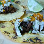 Shredded Beef and Pasilla Pepper Tacos